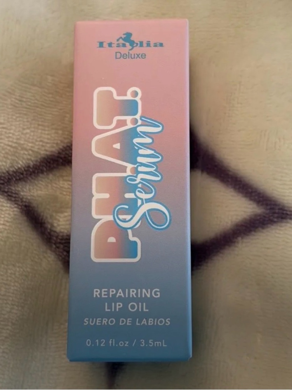 Italia Deluxe Pink-Blue Repairing Lip Oil - Hydrating Lip Serum